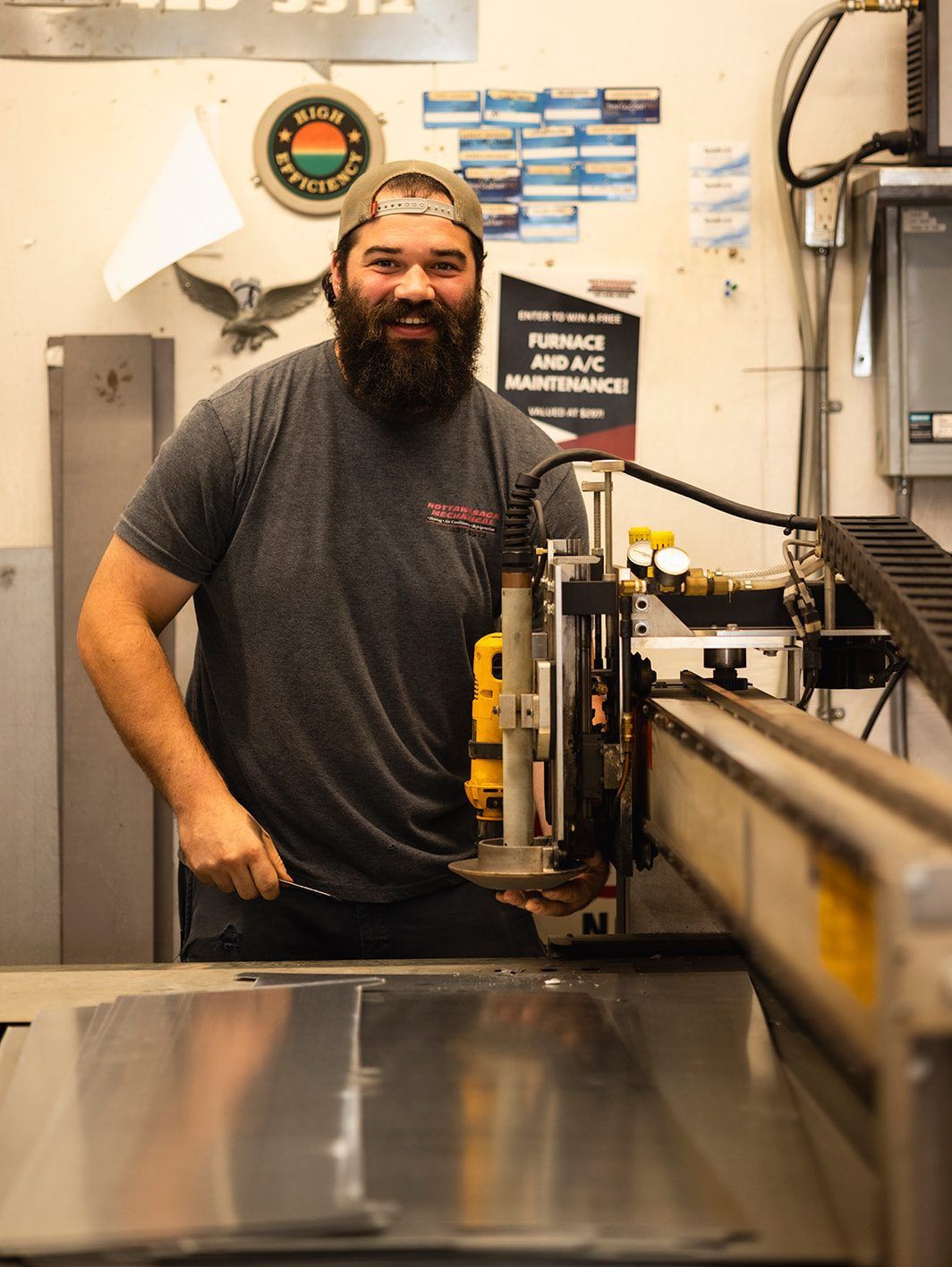 Sheet metal fabricator in the Nottawasaga shop